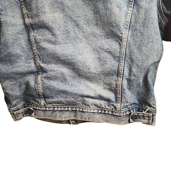 Vintage Levi's Aged Broken in Blanket Lined Dreamy Unisex Trucker Jacket 80s Siz - Picture 12 of 16